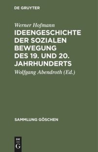 cover of the book Ideengeschichte der sozialen Bewegung des 19. und 20. Jahrhunderts