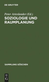 cover of the book Soziologie und Raumplanung: Einführung in ausgewählte Aspekte