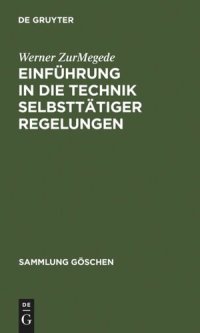 cover of the book Einführung in die Technik selbsttätiger Regelungen