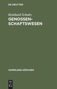 cover of the book Genossenschaftswesen