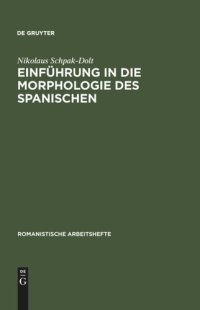 cover of the book Einführung in die Morphologie des Spanischen