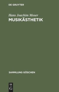 cover of the book Musikästhetik