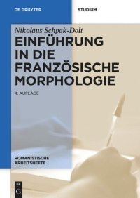 cover of the book Einführung in die  französische Morphologie