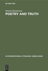 cover of the book Poetry and truth