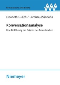 cover of the book Konversationsanalyse: Eine Einführung am Beispiel des Französischen