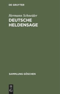 cover of the book Deutsche Heldensage