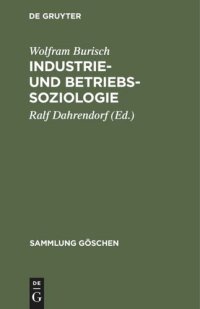 cover of the book Industrie- und Betriebssoziologie