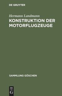 cover of the book Konstruktion der Motorflugzeuge