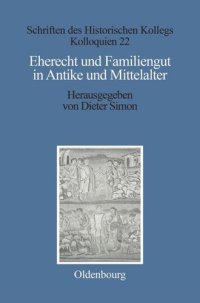 cover of the book Eherecht und Familiengut in Antike und Mittelalter