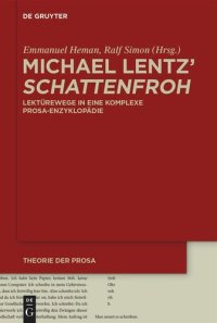 cover of the book Michael Lentz' ›Schattenfroh‹: Lektürewege in eine komplexe Prosa-Enzyklopädie