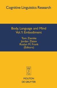 cover of the book Body, Language and Mind: Volume 1 Embodiment