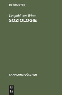 cover of the book Soziologie: Geschichte und Hauptprobleme