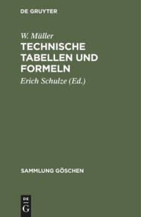 cover of the book Technische Tabellen und Formeln