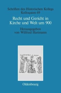 cover of the book Recht und Gericht in Kirche und Welt um 900