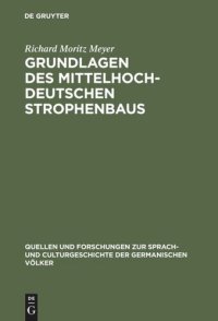 cover of the book Grundlagen des mittelhochdeutschen Strophenbaus