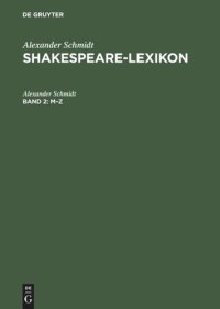 cover of the book Shakespeare-Lexicon: Band 2 M - Z