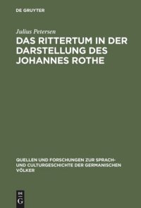 cover of the book Das Rittertum in der Darstellung des Johannes Rothe