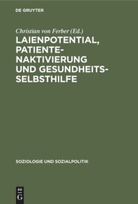 cover of the book Laienpotential, Patientenaktivierung und Gesundheitsselbsthilfe