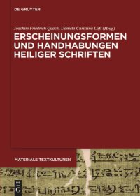 cover of the book Erscheinungsformen und Handhabungen Heiliger Schriften