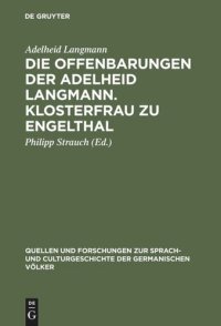 cover of the book Die Offenbarungen der Adelheid Langmann. Klosterfrau zu Engelthal