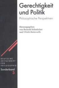 cover of the book Gerechtigkeit und Politik: Philosophische Perspektiven