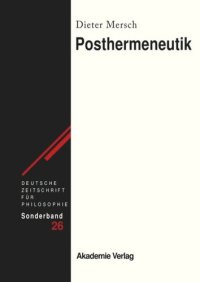 cover of the book Posthermeneutik