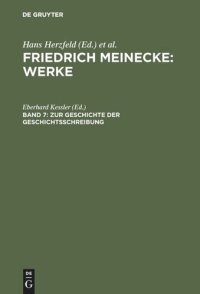 cover of the book Werke: Band 7 Zur Geschichte der Geschichtsschreibung