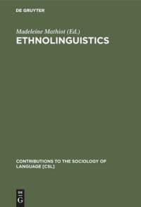 cover of the book Ethnolinguistics: Boas, Sapir and Whorf Revisited