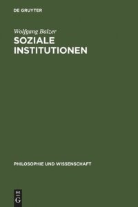 cover of the book Soziale Institutionen