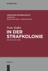 cover of the book In der Strafkolonie: Erzählung (1919)