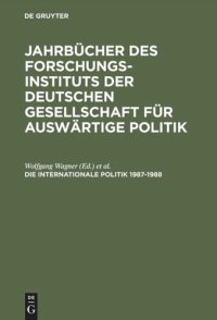 cover of the book Jahrbuch internationale Politik: Die Internationale Politik 1987–1988