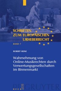 cover of the book Wahrnehmung von Online-Musikrechten durch Verwertungsgesellschaften im Binnenmarkt