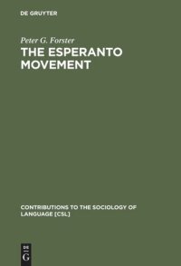 cover of the book The Esperanto Movement