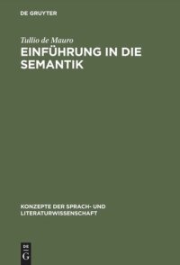 cover of the book Einführung in die Semantik