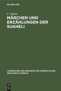 cover of the book Märchen und Erzählungen der Suaheli