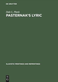 cover of the book Pasternak's lyric: A study of sound and imagery