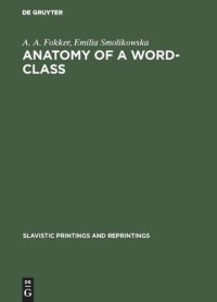 cover of the book Anatomy of a word-class: A chapter of Polish grammar