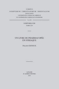 cover of the book Un livre de pharmacopée en syriaque