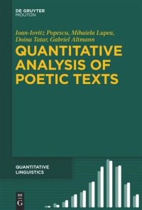 cover of the book Quantitative Analysis of Poetic Texts