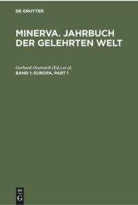 cover of the book Minerva. Jahrbuch der gelehrten Welt: Band 1 Europa