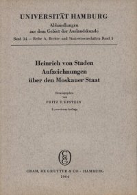 cover of the book Aufzeichnungen über den Moskauer Staat