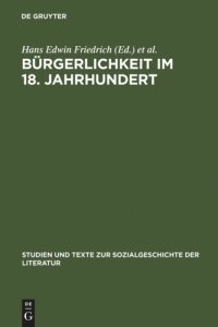 cover of the book Bürgerlichkeit im 18. Jahrhundert