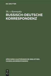 cover of the book Russisch-Deutsche Korrespondenz