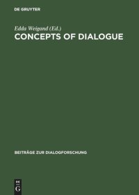 cover of the book Concepts of dialogue: Considered from the perspective of different disciplines