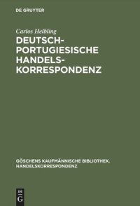 cover of the book Deutsch-portugiesische Handelskorrespondenz