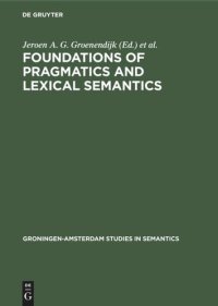 cover of the book Foundations of pragmatics and lexical semantics