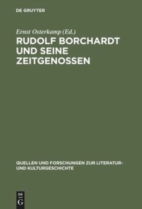 cover of the book Rudolf Borchardt und seine Zeitgenossen