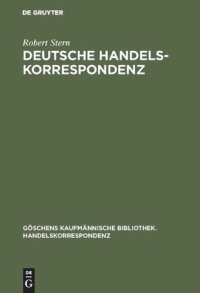 cover of the book Deutsche Handelskorrespondenz