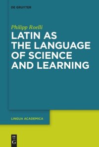 cover of the book Latin as the Language of Science and Learning