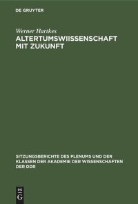 cover of the book Altertumswiıssenschaft mit Zukunft